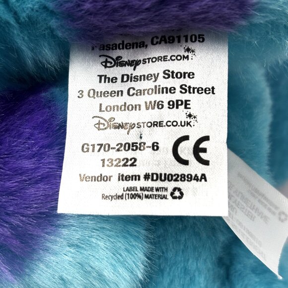 Disney Pixar Monsters Inc Sulley Plush Stuffed Animal Toy EUC - Picture 12 of 13